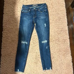 high rise skinny jeans